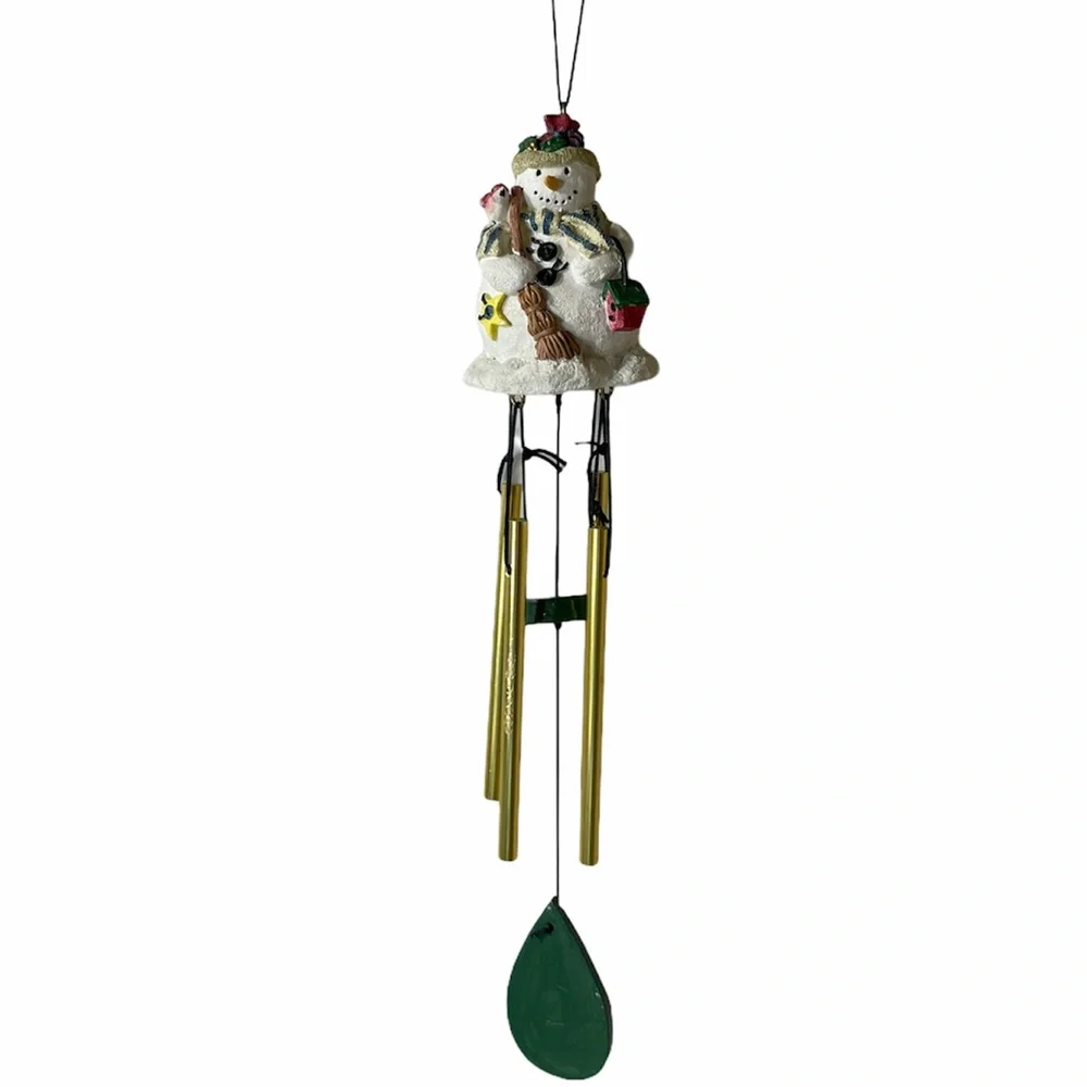 Snowman Wind Chime Hanging Wind Chime Holiday Decorations Christmas Ornaments